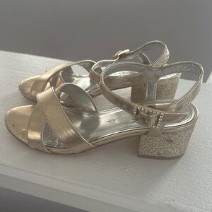 Nina Metallic Gold Kids Sandals